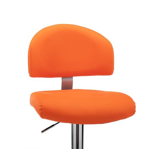 Barstol kunstlæder orange