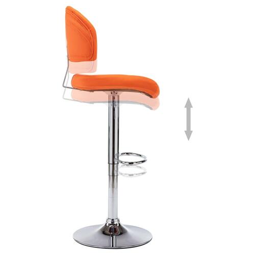 Barstol kunstlæder orange