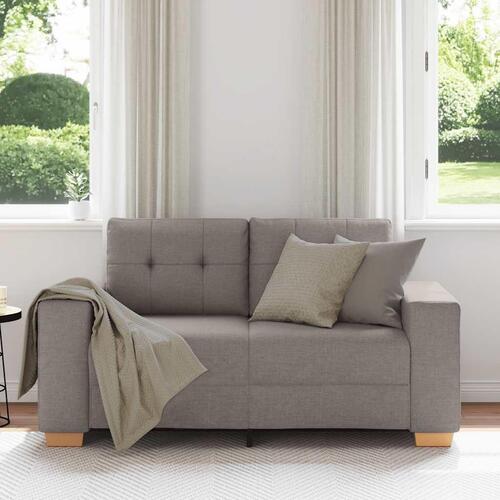 Elskovssofa 120 cm stof gråbrun