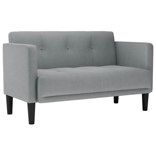 Elskovssofa 111 cm stof lysegrå