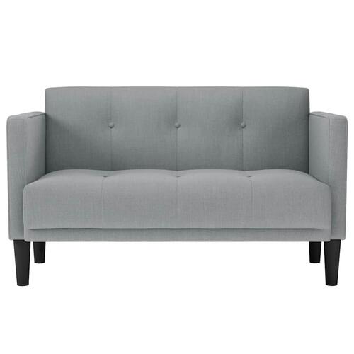 Elskovssofa 111 cm stof lysegrå