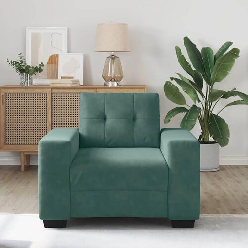 Sofastol 60 cm fløjl lysegrøn