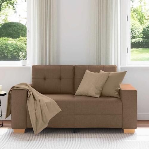 Elskovssofa 120 cm stof brun