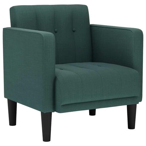 Sofastol med armlæn 53 cm stof mørkegrøn