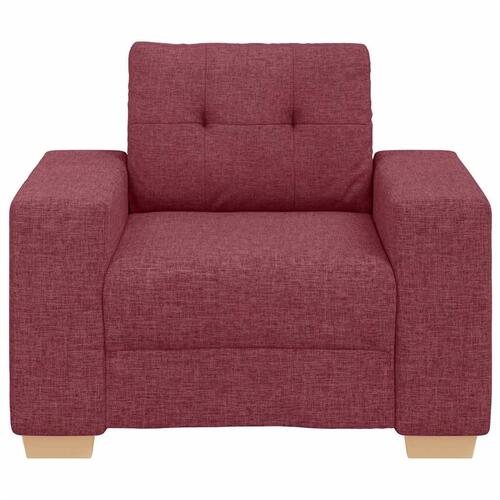 Sofastol 60 cm stof vinrød