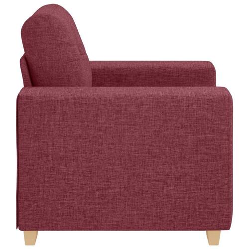 Sofastol 60 cm stof vinrød