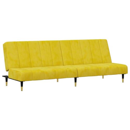 2 personers sofa velour gul