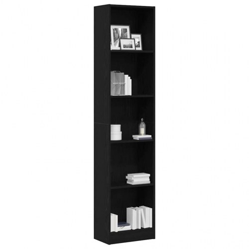 Bogreol 40 x 24 x 176 cm - sort-eg