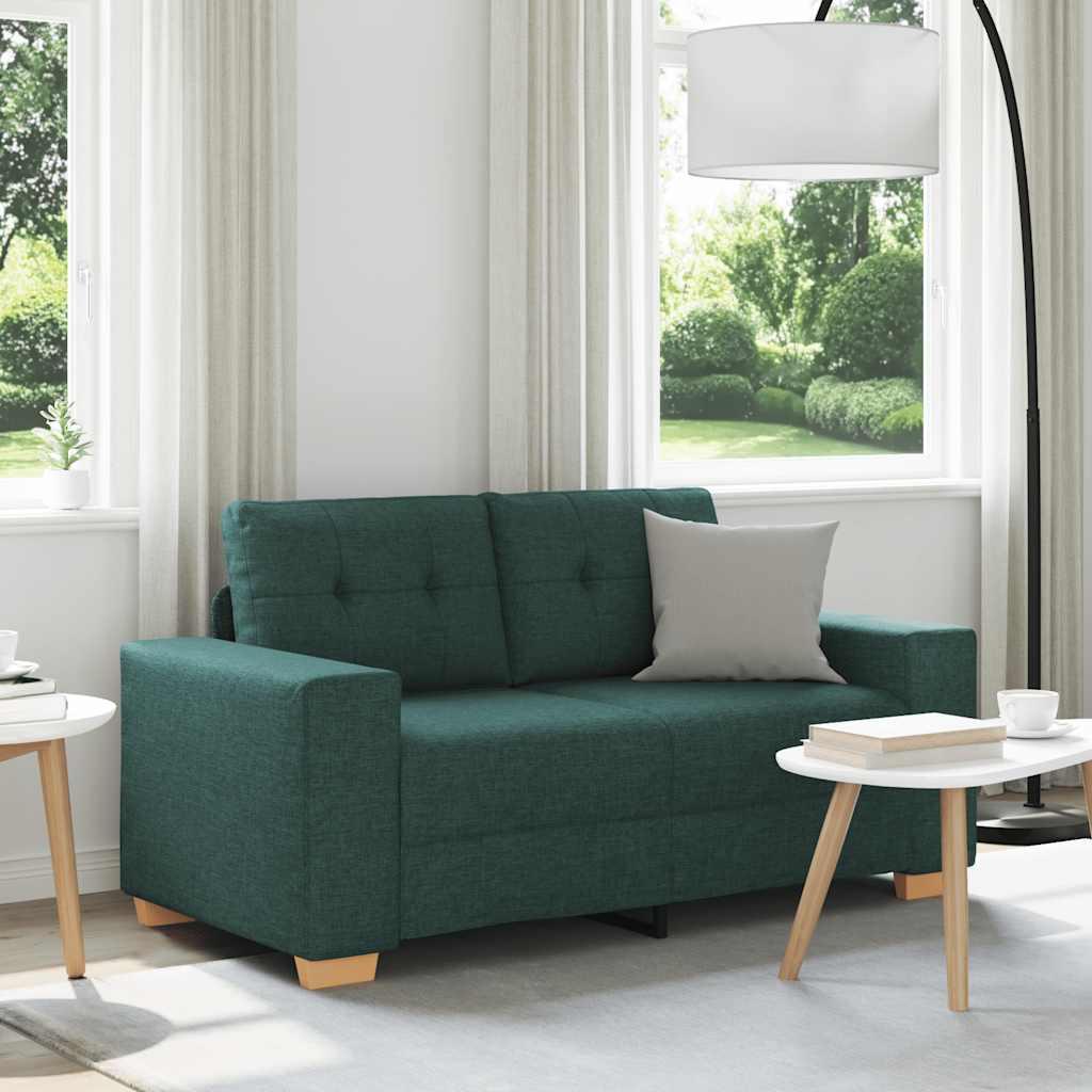 Elskovssofa 120 cm stof mørkegrøn