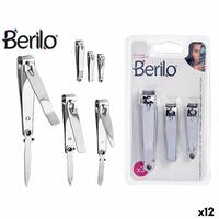 Negleklipper Berilo 1703239 Sølvfarvet Metal (12 enheder)