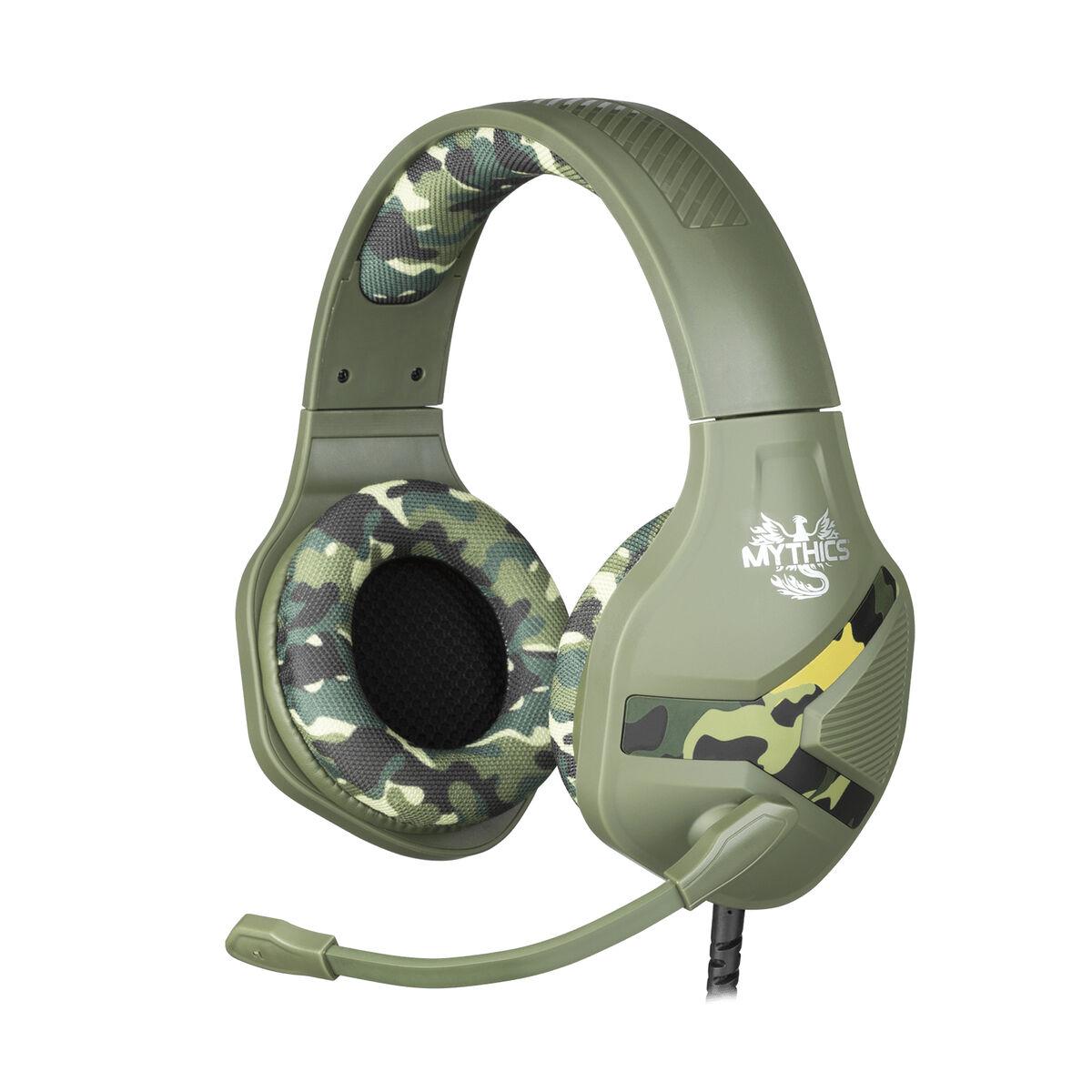 KONIX Mythics Nemesis Camo gaming headset med mikrofon - Multifarvet