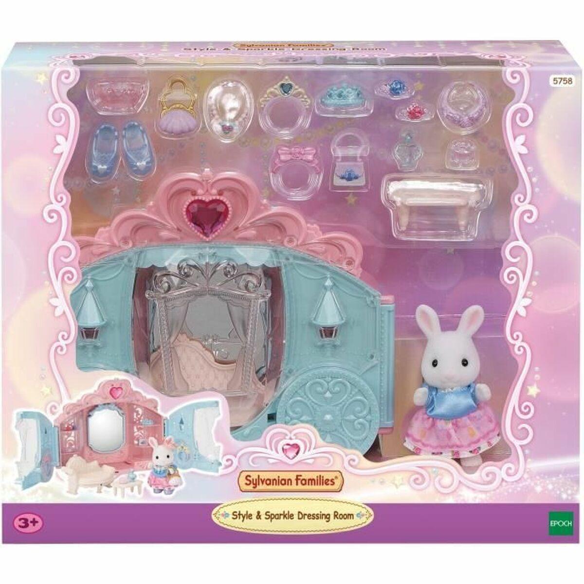 Sylvanian Families Princess Dressing - playset med karet og figur billede