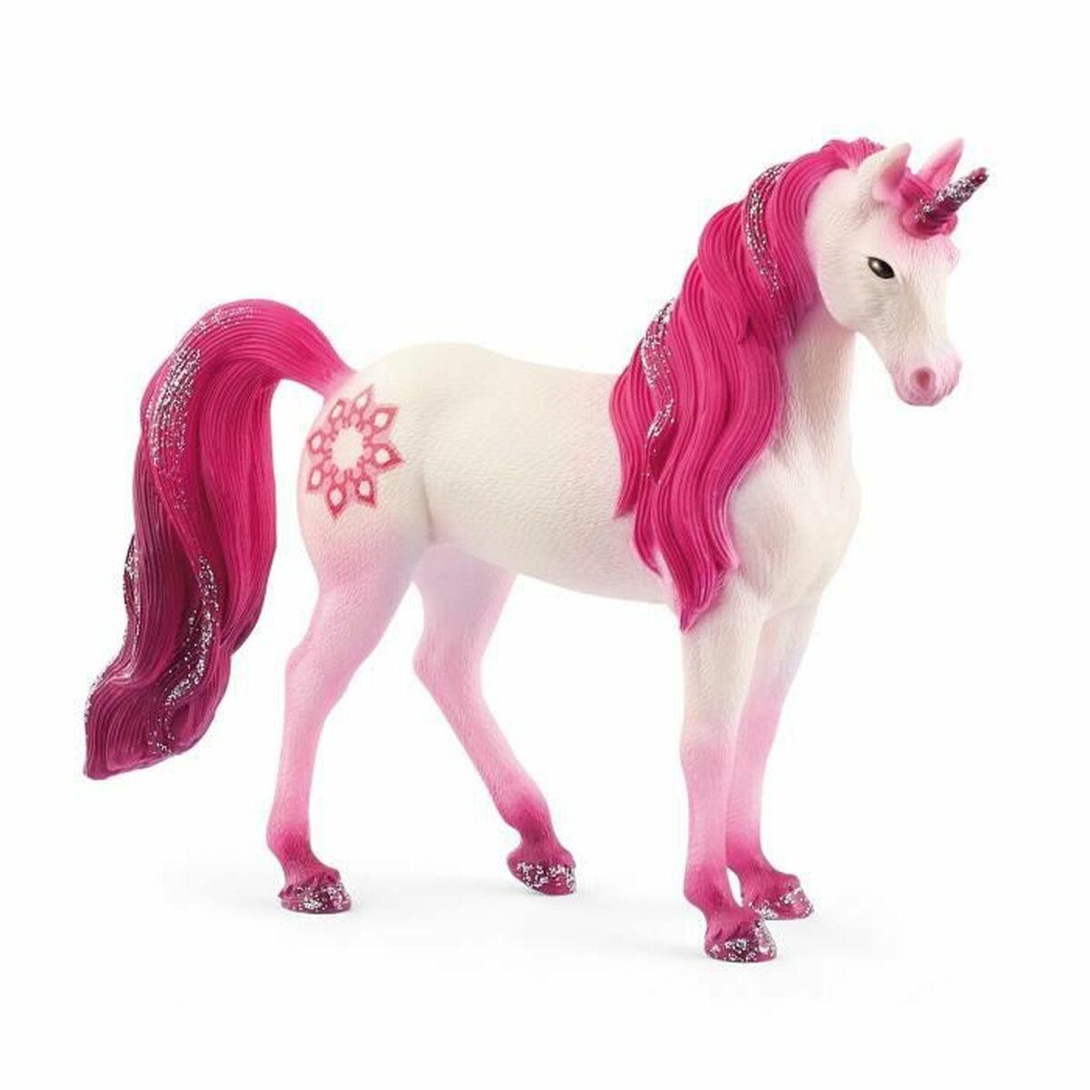 Schleich Unicorn Mandala - samlet figur, rose billede