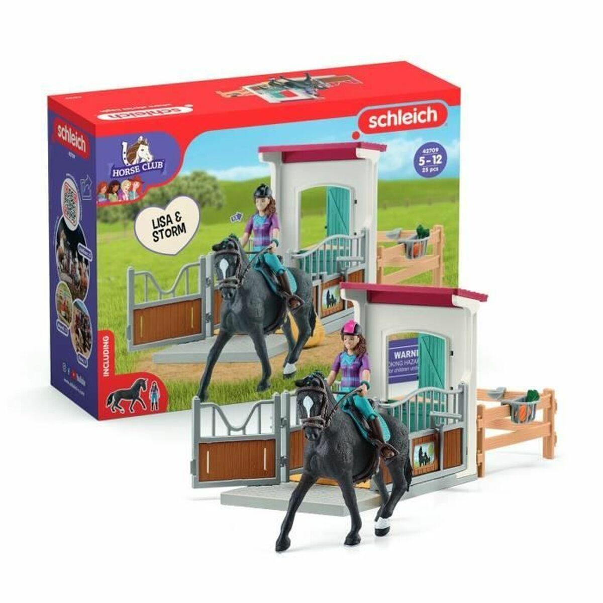 Schleich Horse Club - Playset med stald og figur