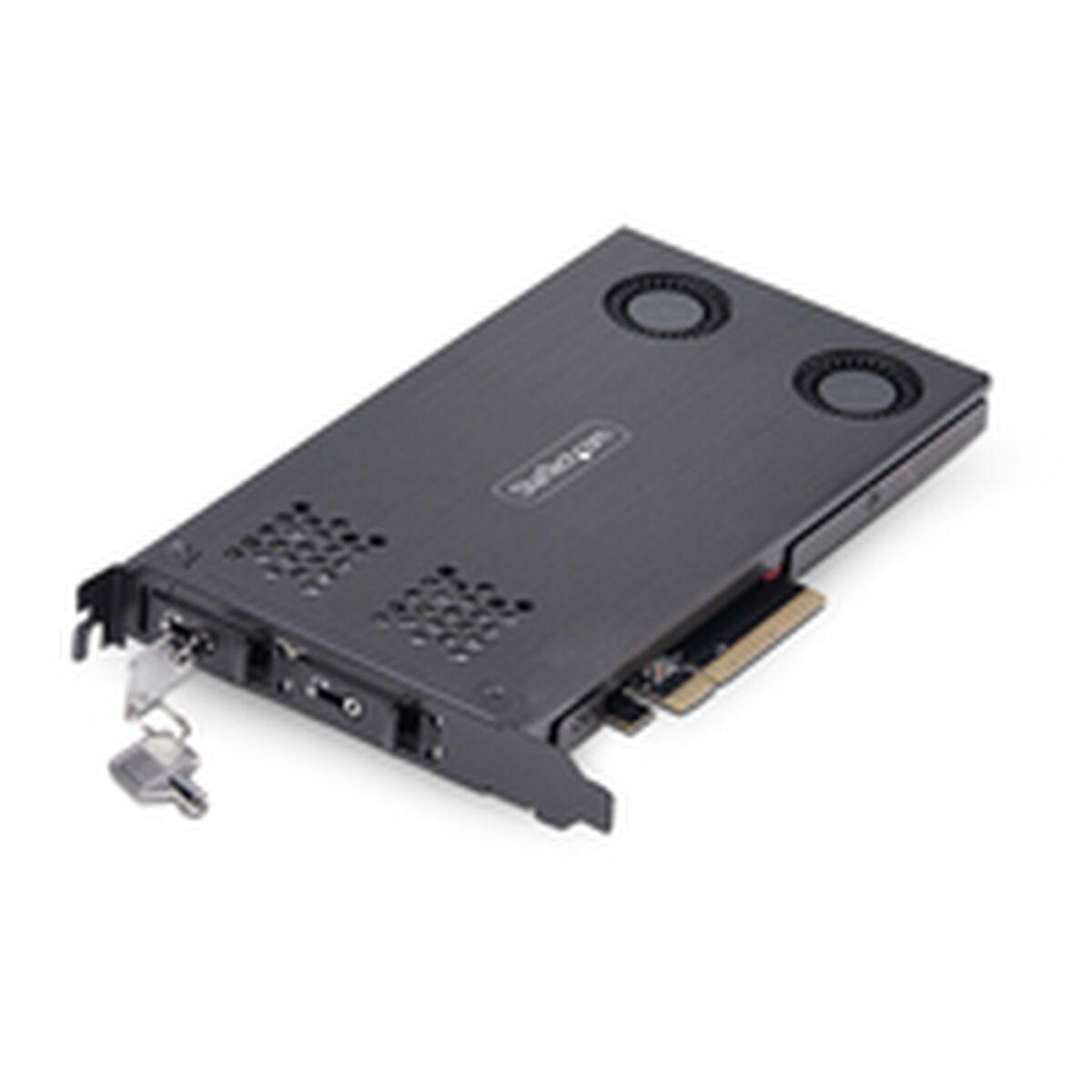 Startech 2M2-REMOVABLE-PCIE - M.2 til PCIe harddrive-adapter, sort