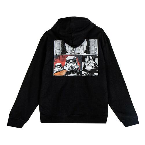 Hættetrøje til Mænd Star Wars Sort XL