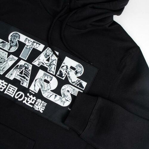 Hættetrøje til Mænd Star Wars Sort XL