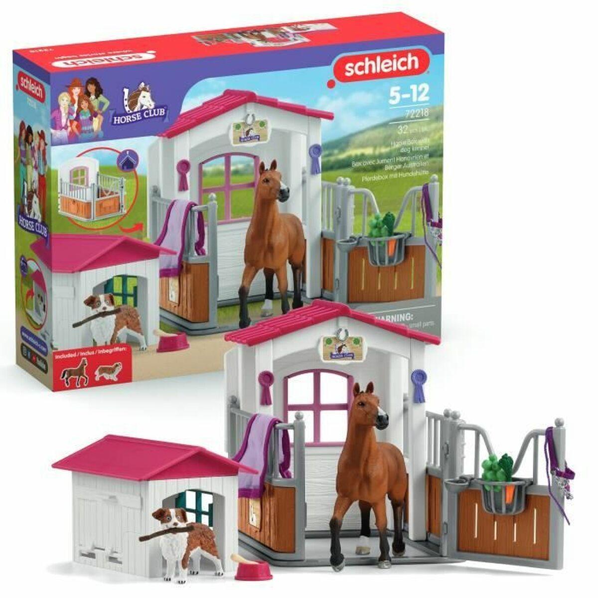 Schleich Horse Club - Playset hesteboks med hundehus