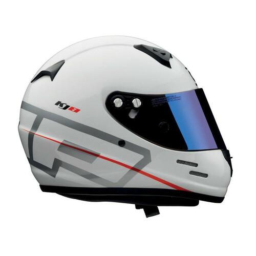 Hjelm OMP KJ8 EVO XS Hvid