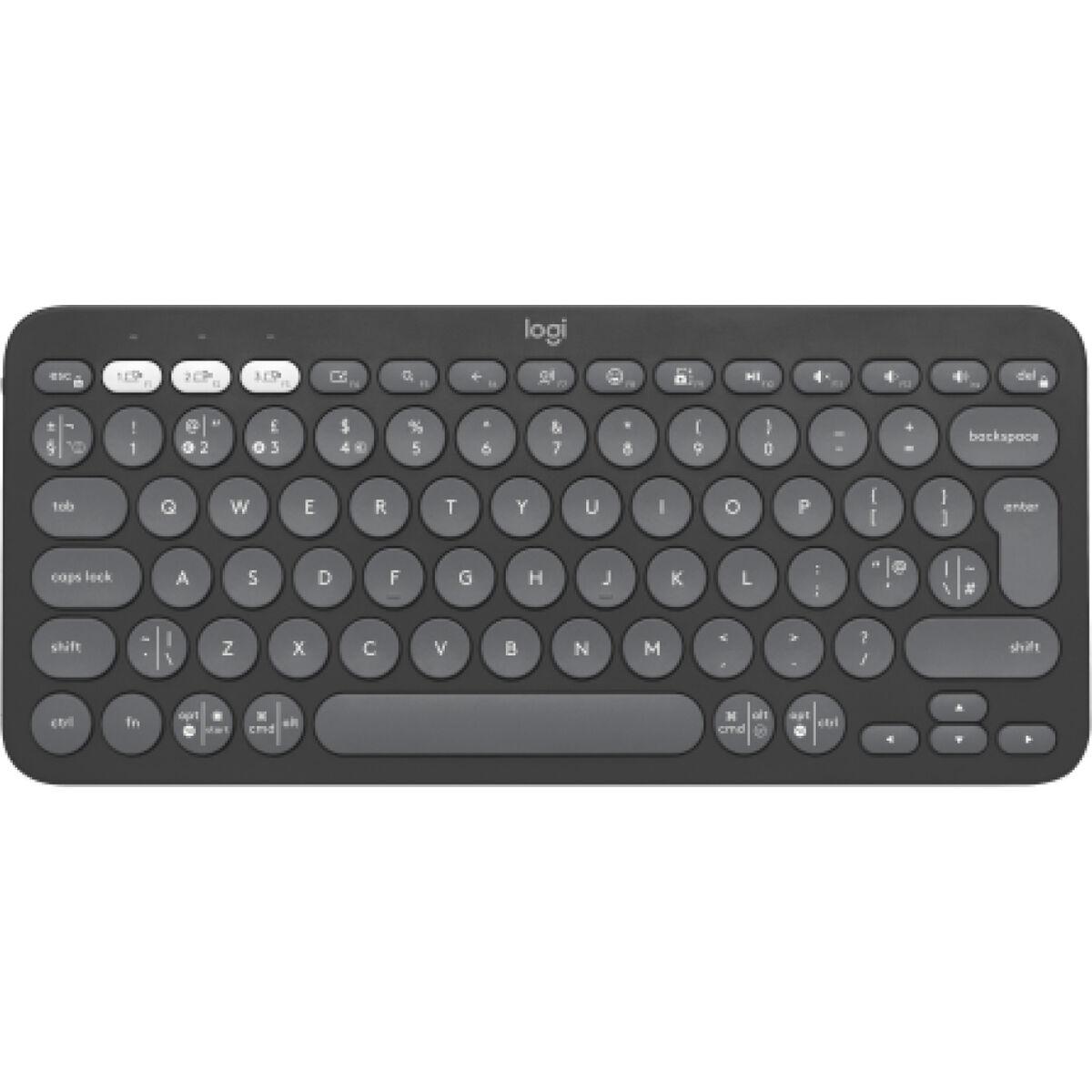 Trådløst tastatur Logitech 920-011843 Grafit Spansk qwerty QWERTY