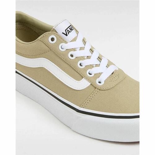 Kvinde Casual Sneakers Vans Ward Platform Cnvs Elm Beige Lys brun 36