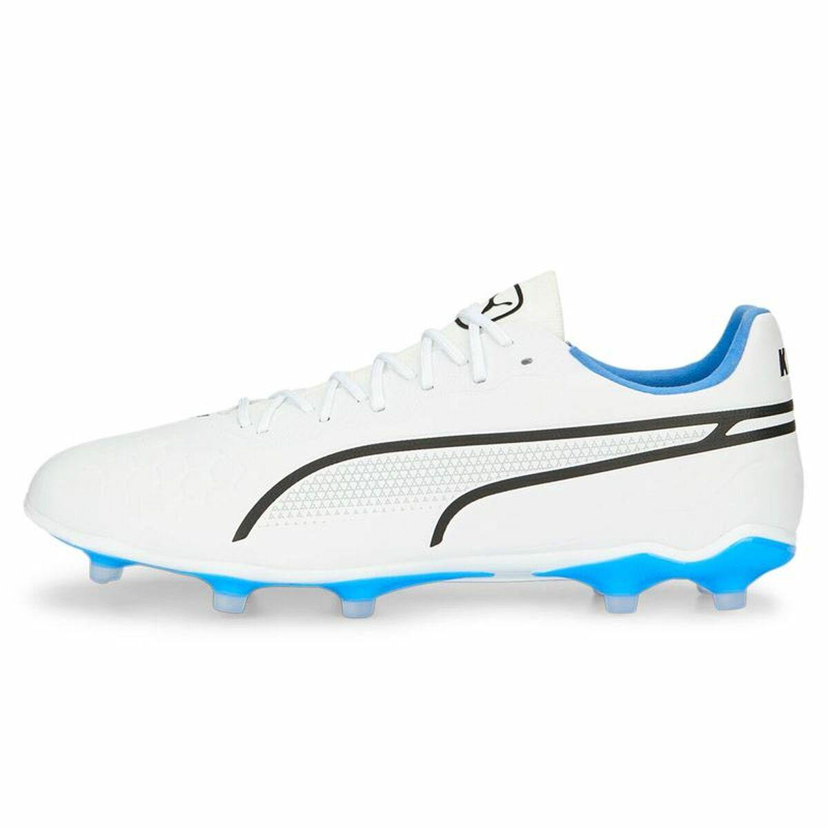 Puma Ultra 5 Match It + Mid fodboldstøvler til børn - Hvid, str. 37
