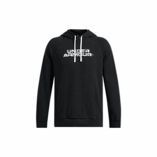 Hættetrøje til Mænd Under Armour Rival Flc Txtr Sort M