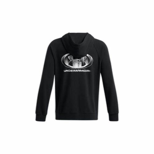 Hættetrøje til Mænd Under Armour Rival Flc Txtr Sort M