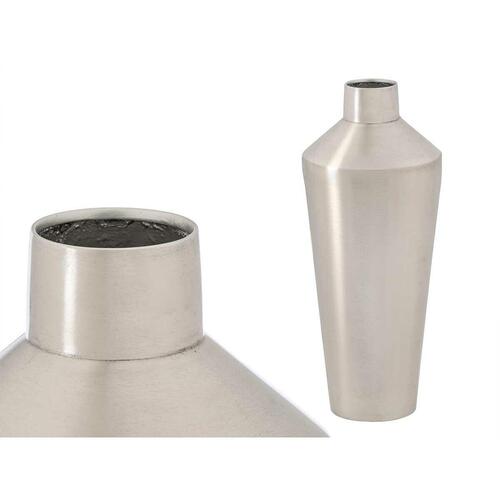 Vase GiftDecor 10219-SS Sølvfarvet Jern 16 x 40 x 16 cm (4 enheder)