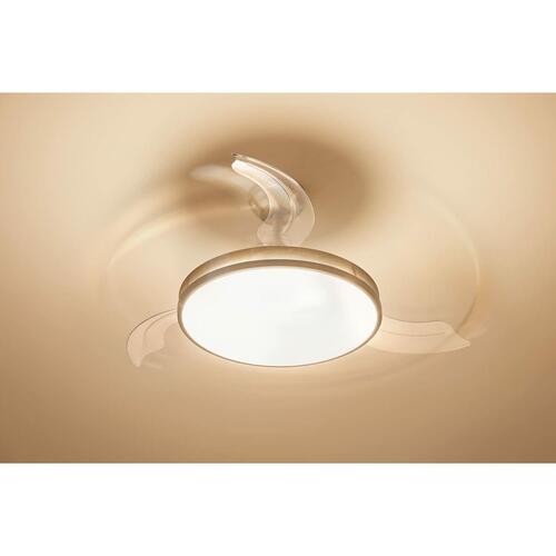 Loftsventilator med lys Philips Atlas 35 W 28 W 4500 Lm nikkel (2700 K)