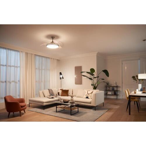 Loftsventilator med lys Philips Atlas 35 W 28 W 4500 Lm nikkel (2700 K)