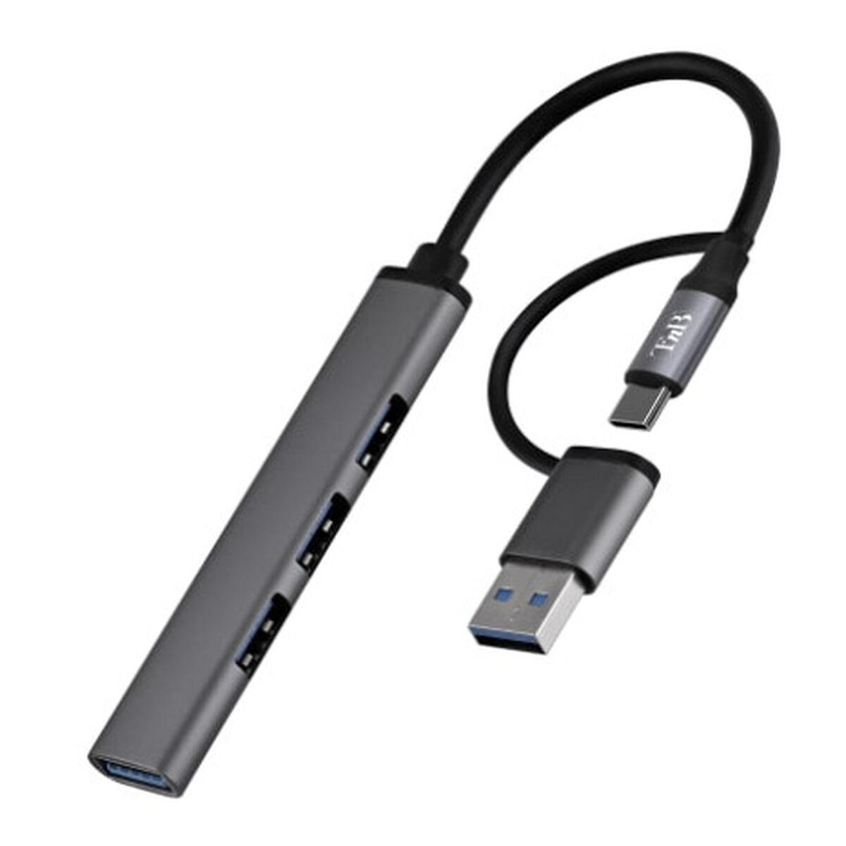 T'NB USB-hub - kompakt multiport til computer