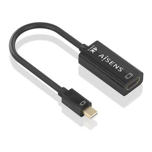Mini Display Port til HDMI adapter Aisens Sort 15 cm