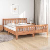 Sengestel 160x200 cm massivt teaktræ