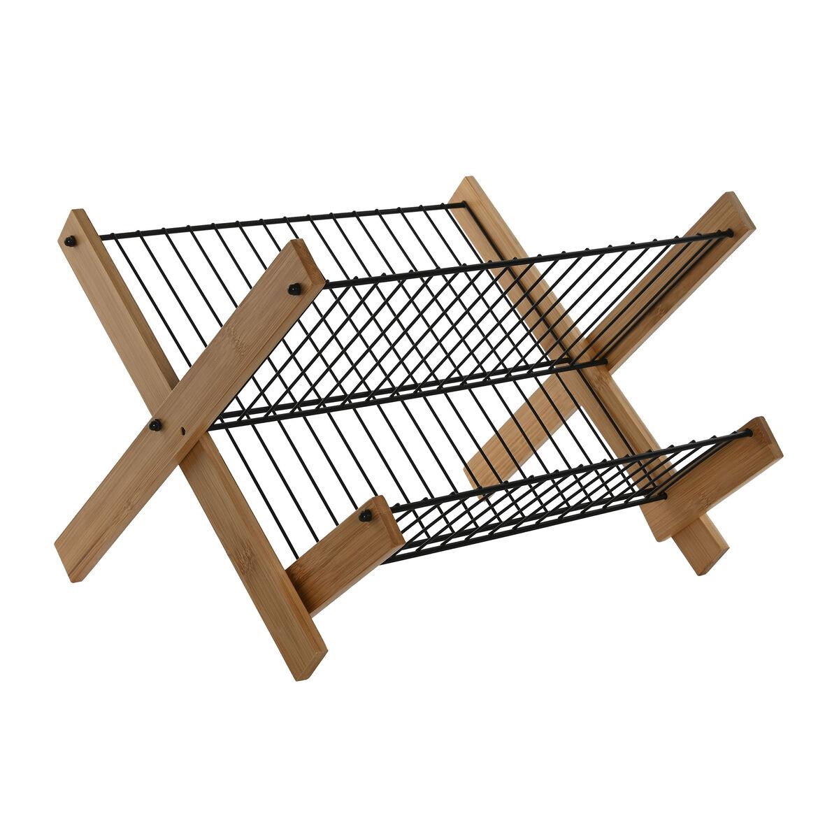 Afdrypningsstativ til køkkenvask - sort, 39,5 × 38 × 27 cm