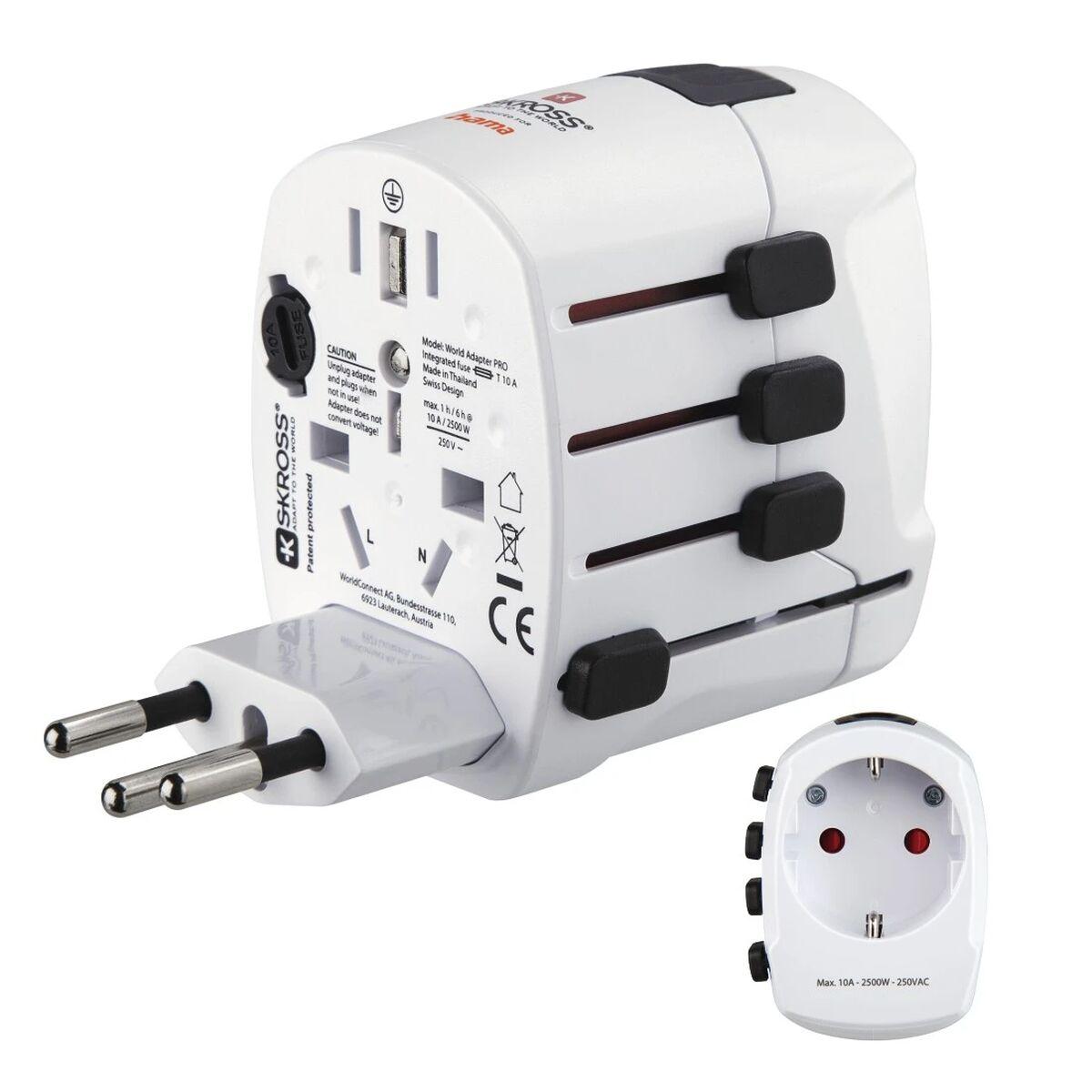 Hama TRAVEL universaladapter - hvid billede