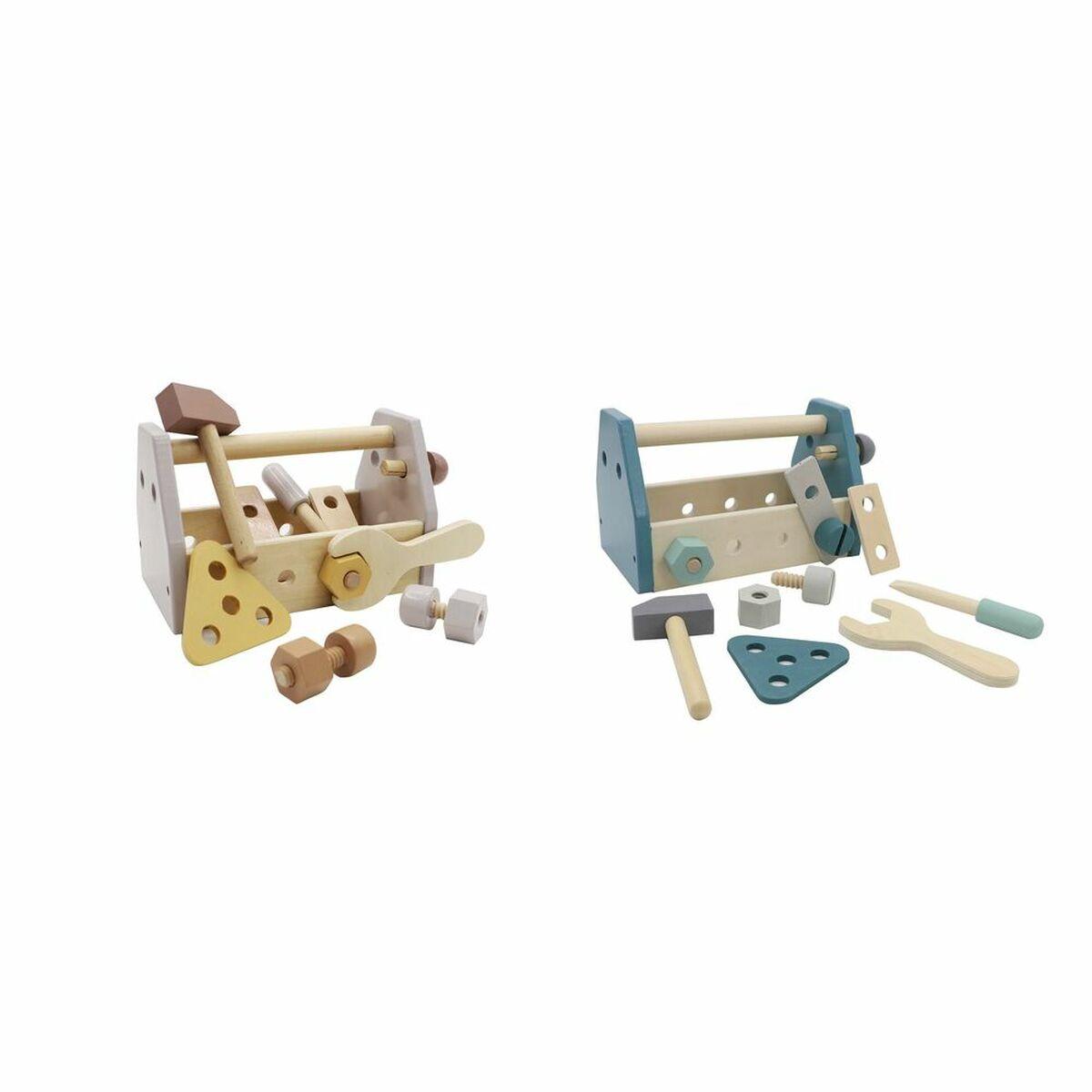 Træspil - værktøjskasse, 21 × 11,5 × 13 cm (2 stk)