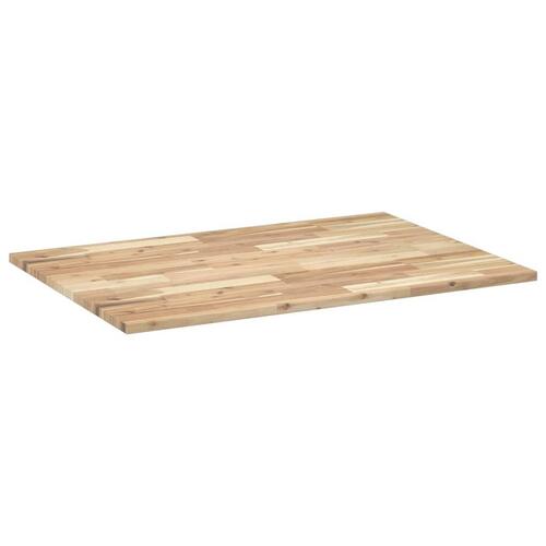 Bordplade 80x70x2 cm rektangulær massivt akacietræ