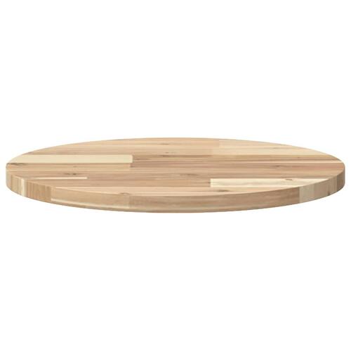 Bordplade Ø40x2 cm rund massivt akacietræ