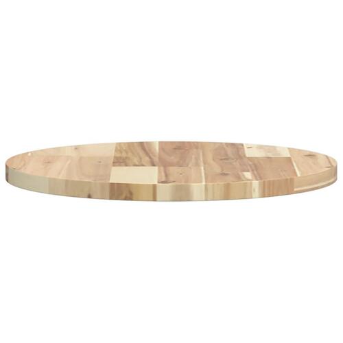 Bordplade Ø40x2 cm rund massivt akacietræ