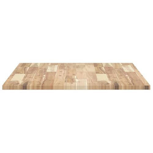 Skrivebordsplade 80x70x2 cm ubehandlet massivt akacietræ