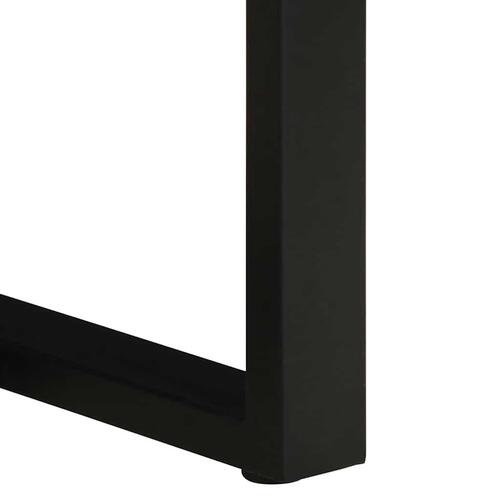 Bænk 60x35x45 cm massivt genbrugstræ flerfarvet