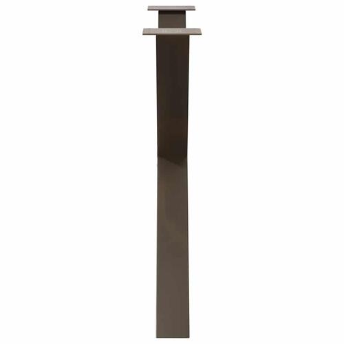 Spisebordsben X-formet 2 stk. naturstål 90x(72-73) cm stål
