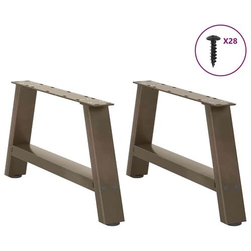 Sofabordben A-formet 2 stk 70x(30-31) cm stål