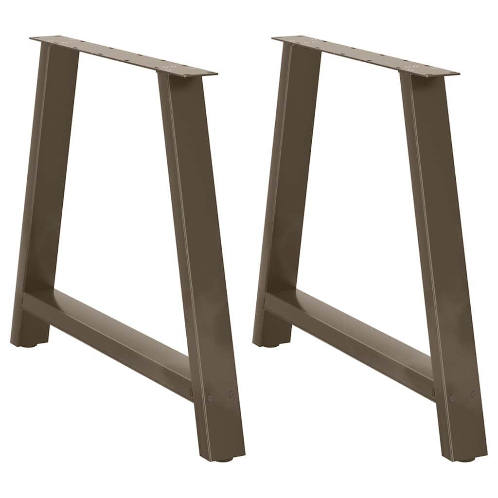 Sofabordben A-Formet Stål - Naturfarvet / 100 x (72-73) cm