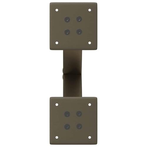 Sofabordben X-formet 2 stk. naturstål 30x(30-31) cm stål