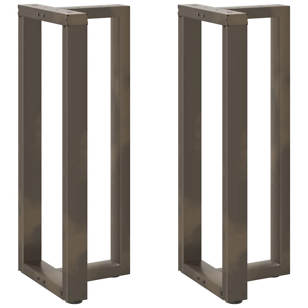 Barbordsben T-formet 2 stk. sort 40x35x(100-101) cm stål billede