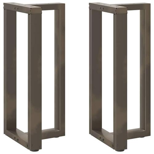 Barbordsben T-formet 2 stk. naturstål 50x35x(90-91) cm stål
