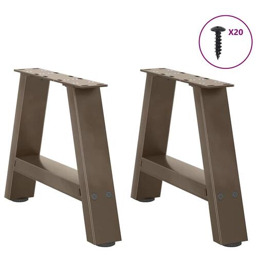 Sofabordben A-formet 2 stk 40x(30-31) cm stål