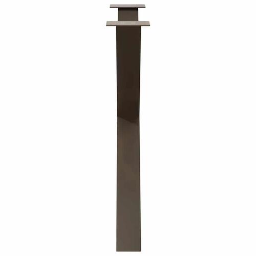 Spisebordsben X-formet 3 stk. naturstål 90x(72-73) cm stål
